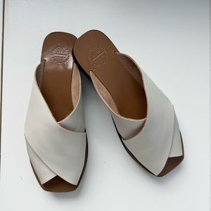 ATP Atelier Acai leather sandals / slides - white